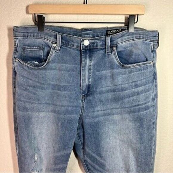 Blank NYC womens distressed high rise skinny denim jeans size 32 - Picture 3 of 7